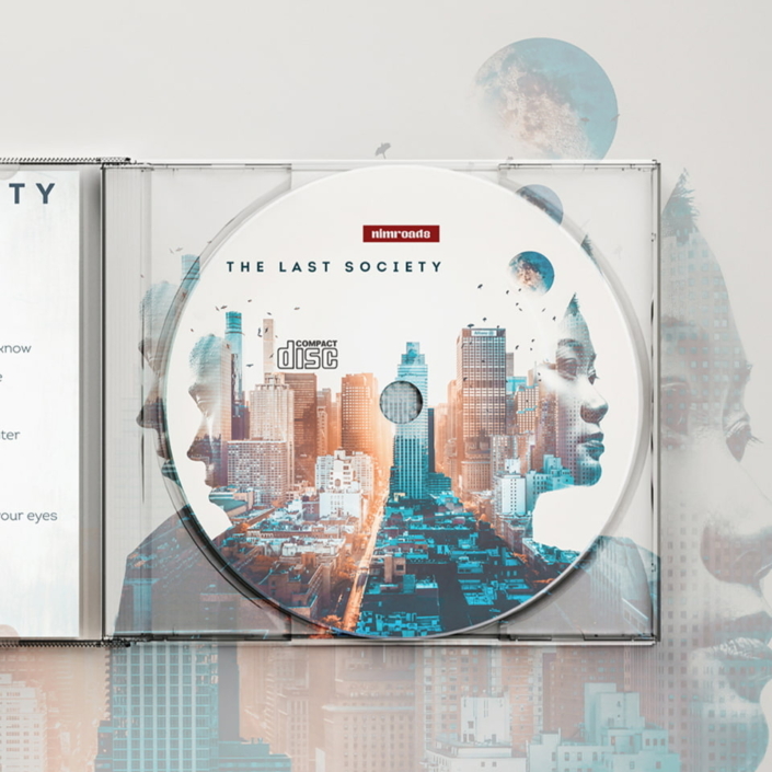 CD dei Nimroads last society progetto grafico personale