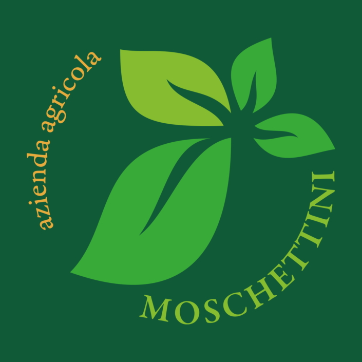 Logo Moschettini circolare su sfondo scuro