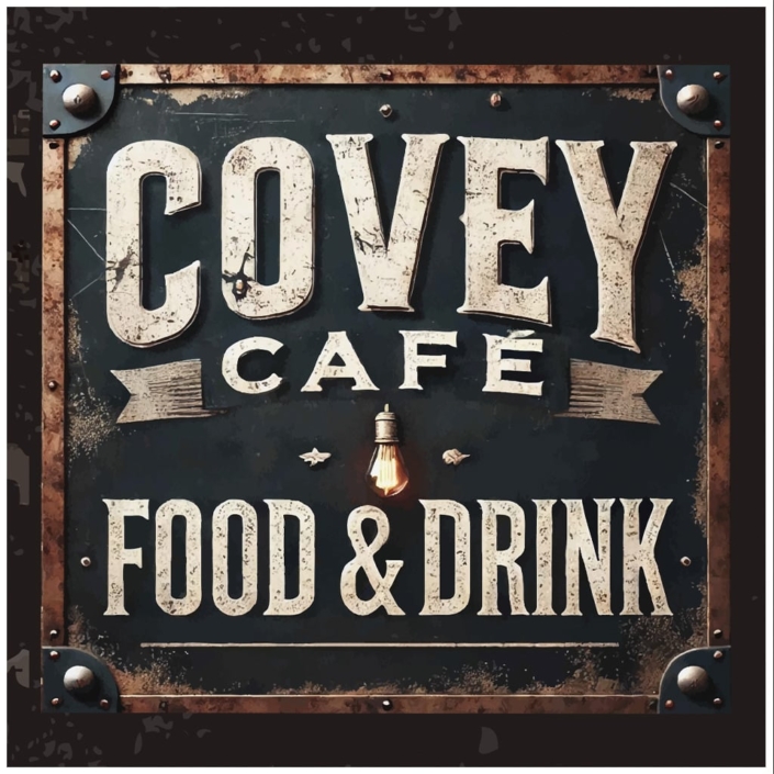 Covey café Lecce design menu by babelecapovolta